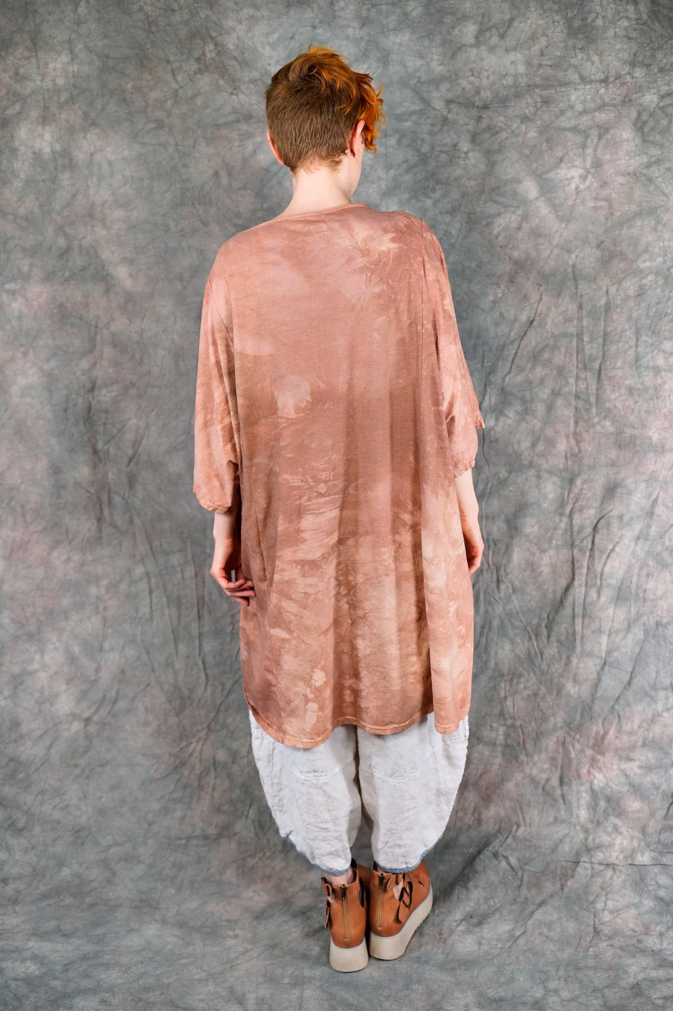 1255HD Art Tee Sun Print Sienna Sketch-P