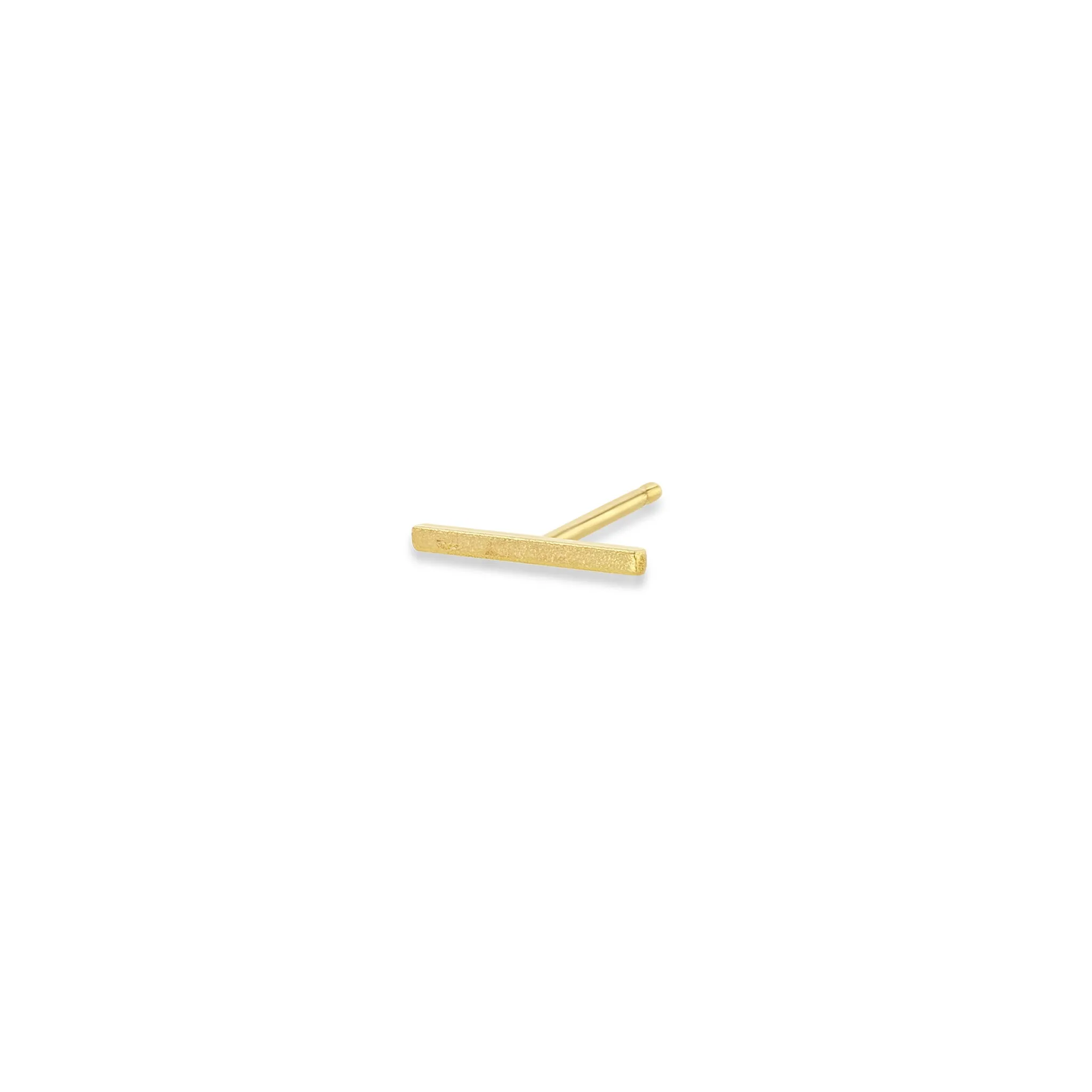 14k Thin Bar Studs