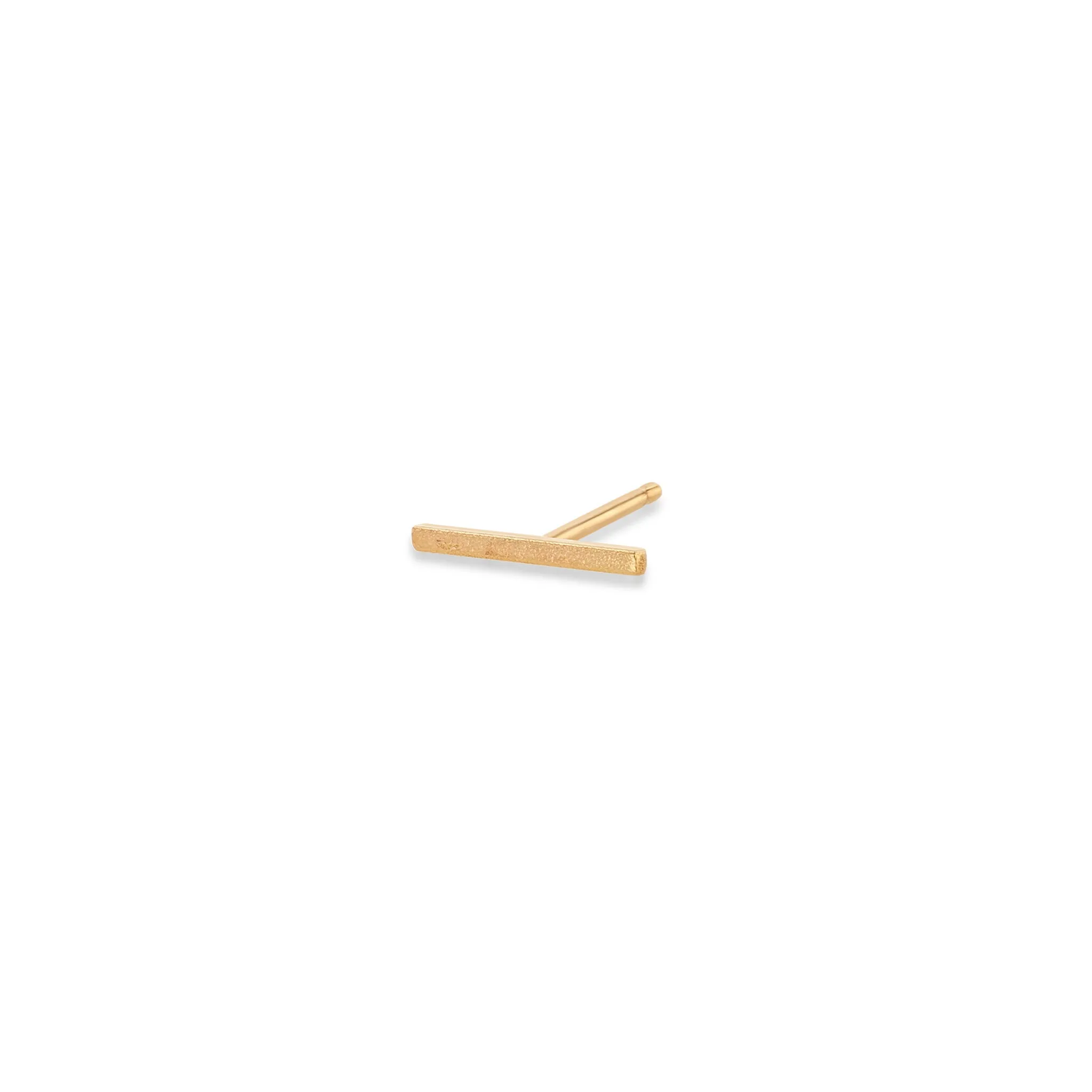 14k Thin Bar Studs