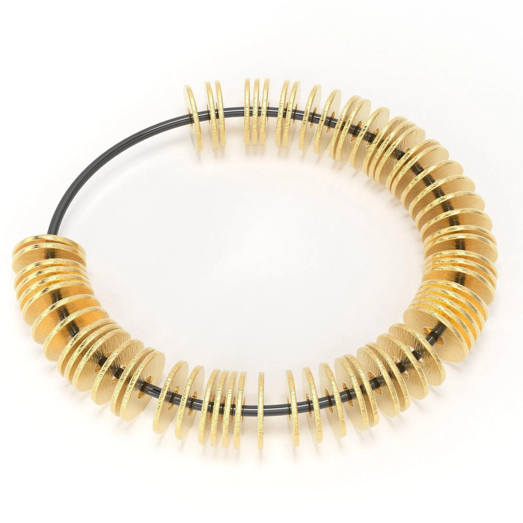 18k Solid Gold Thin Disk Spacer Beads 3mm 4mm 5mm 6mm Flat Cap Divider Component Finding 10 pieces