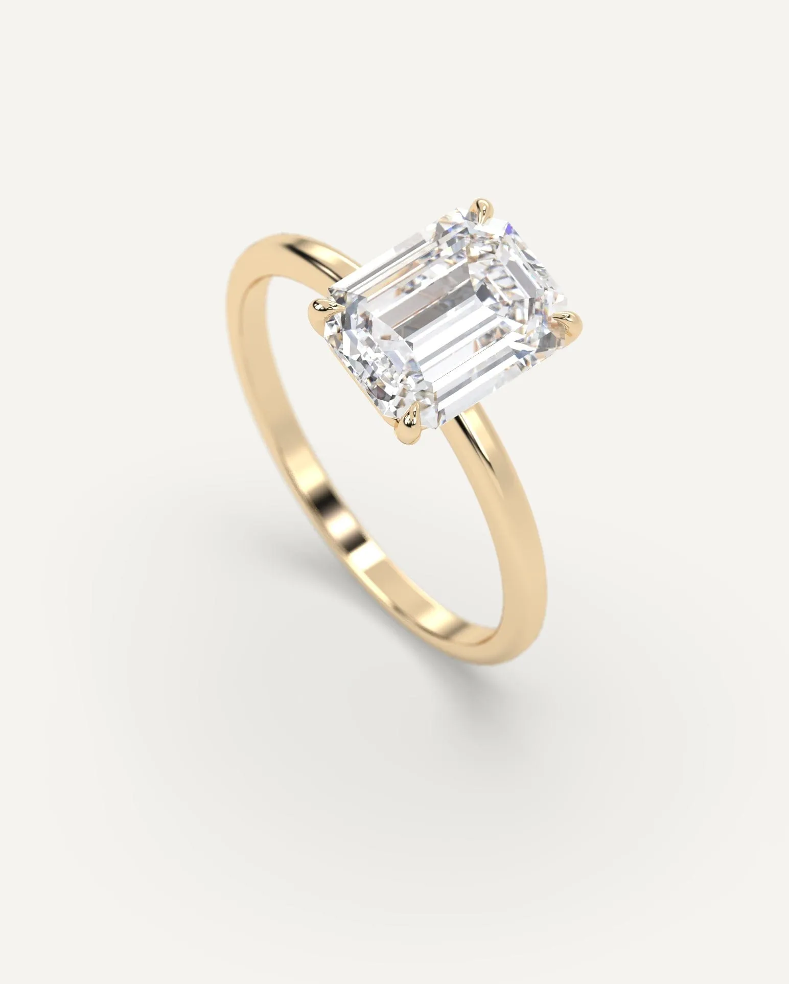 2 carat Emerald Cut Diamond Ring