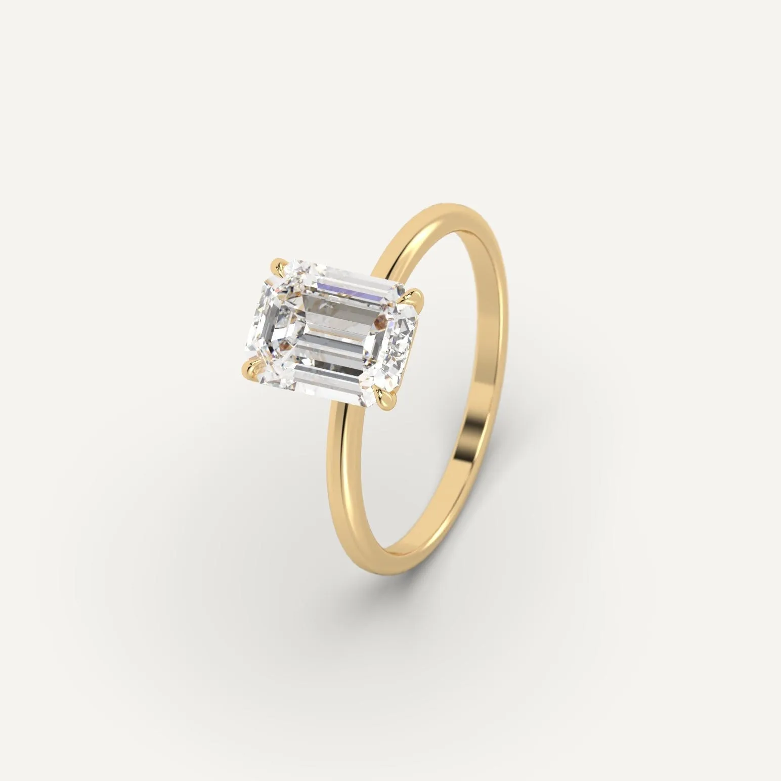 2 carat Emerald Cut Diamond Ring