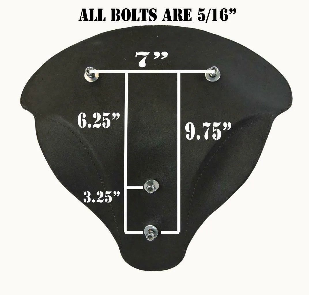 2014-2021 Indian Chief Spring Seat Mounting Conversion Kit Pad Brn Dist Leather bs