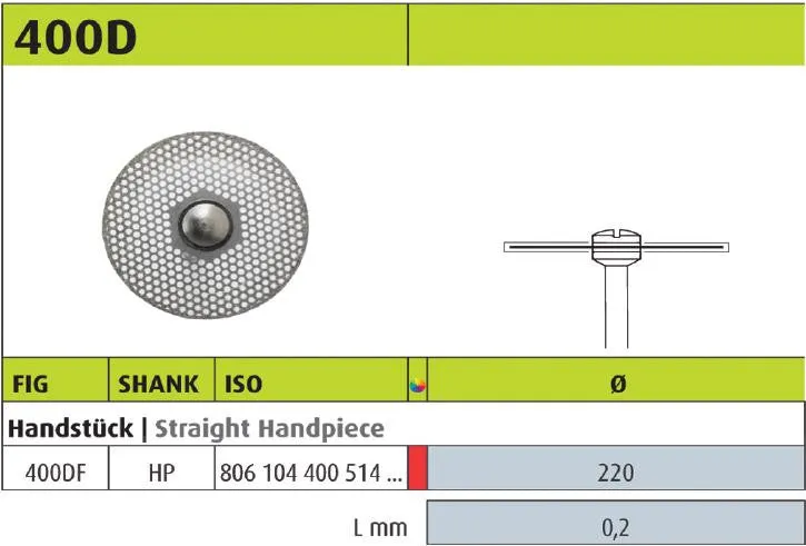 400DF - Diamond Disc, Thin Disc