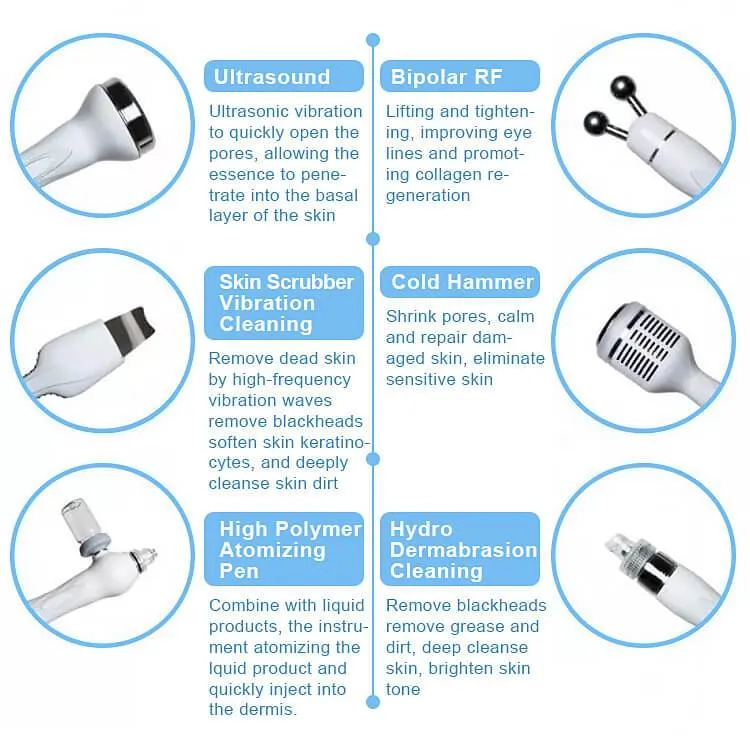 7 in 1 Skin Peeling Hydro Microdermabrasion Machine