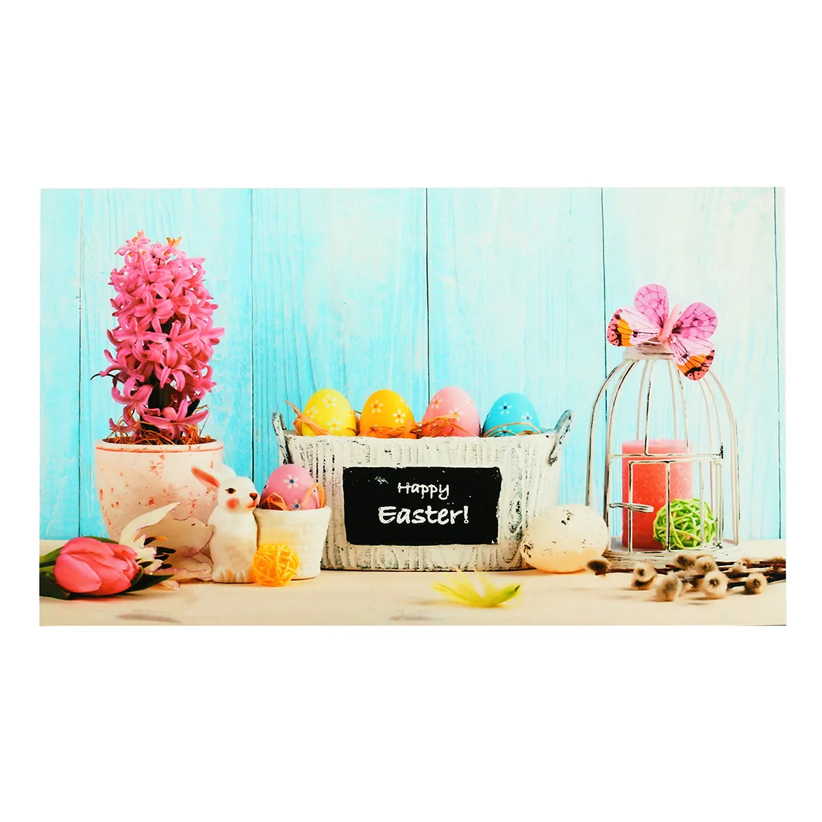 7x5ft/5x3ft Happy Easter Theme Thin Vinyl Photography Backdrop Background Studio Photo Prop