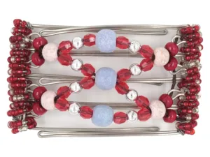 African Butterfly - 5 Tong Wire Hair Clip 166