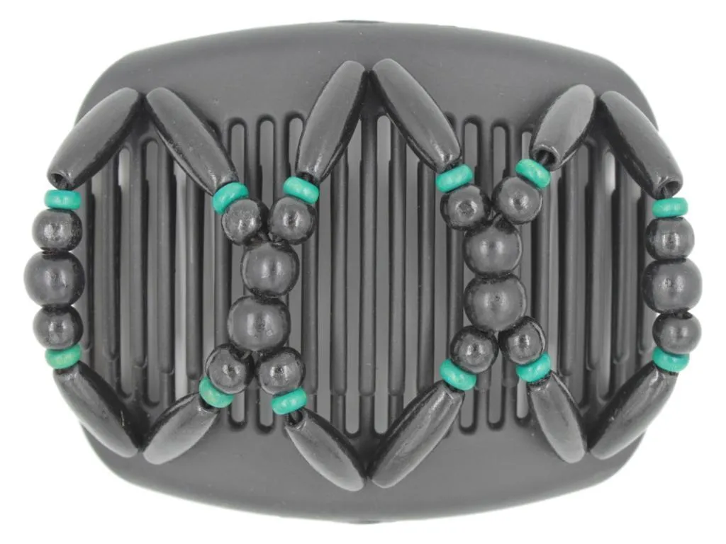 African Butterfly Hair Comb - Beada Black 20