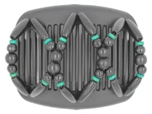 African Butterfly Hair Comb - Beada Black 20