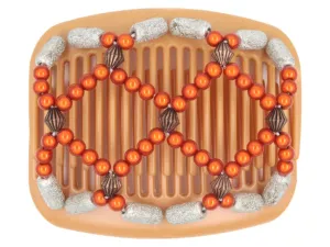 African Butterfly Hair Comb - Ndalena Blonde Pearl 09