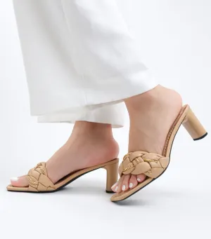 Aimeigao - Women's Braided Block Mules