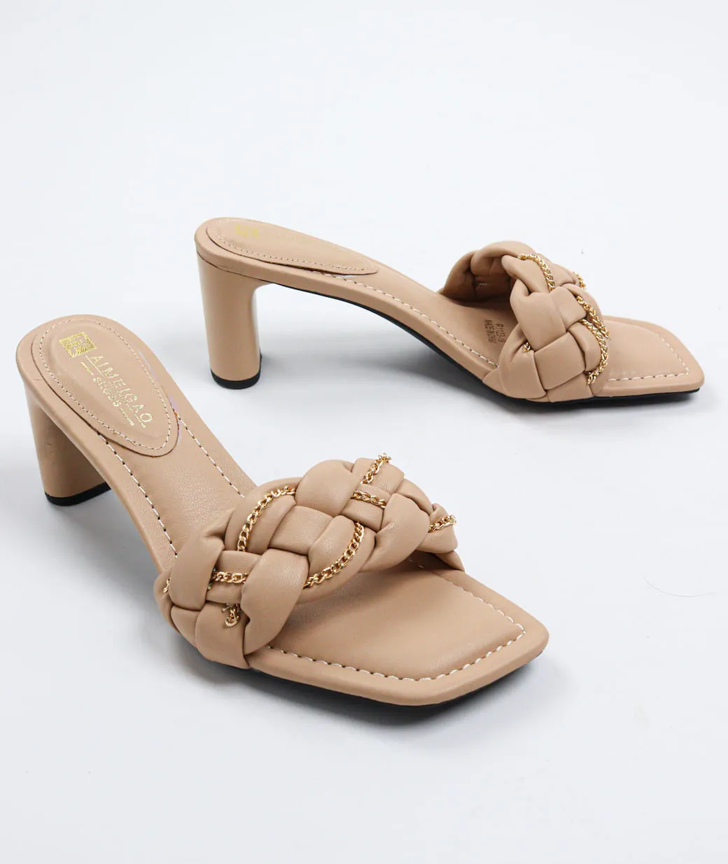 Aimeigao - Women's Braided Block Mules