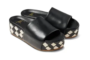 ALBATROSS WOVEN - Eggshell/Black