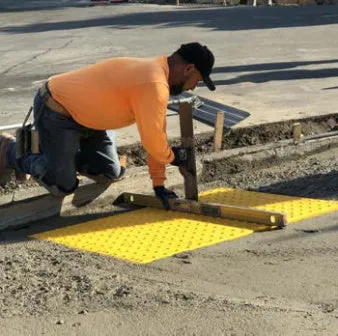 Alert-Cast PAVER Cast in Place Detectable Warnings