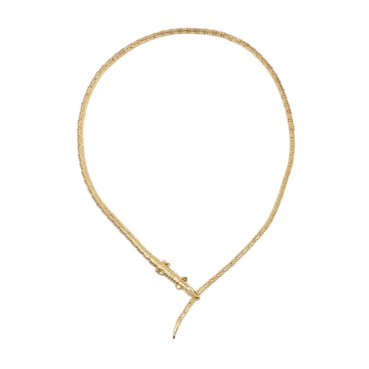 Alligator Wrap Thin Necklace