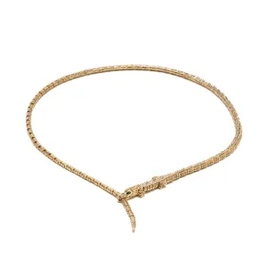 Alligator Wrap Thin Necklace