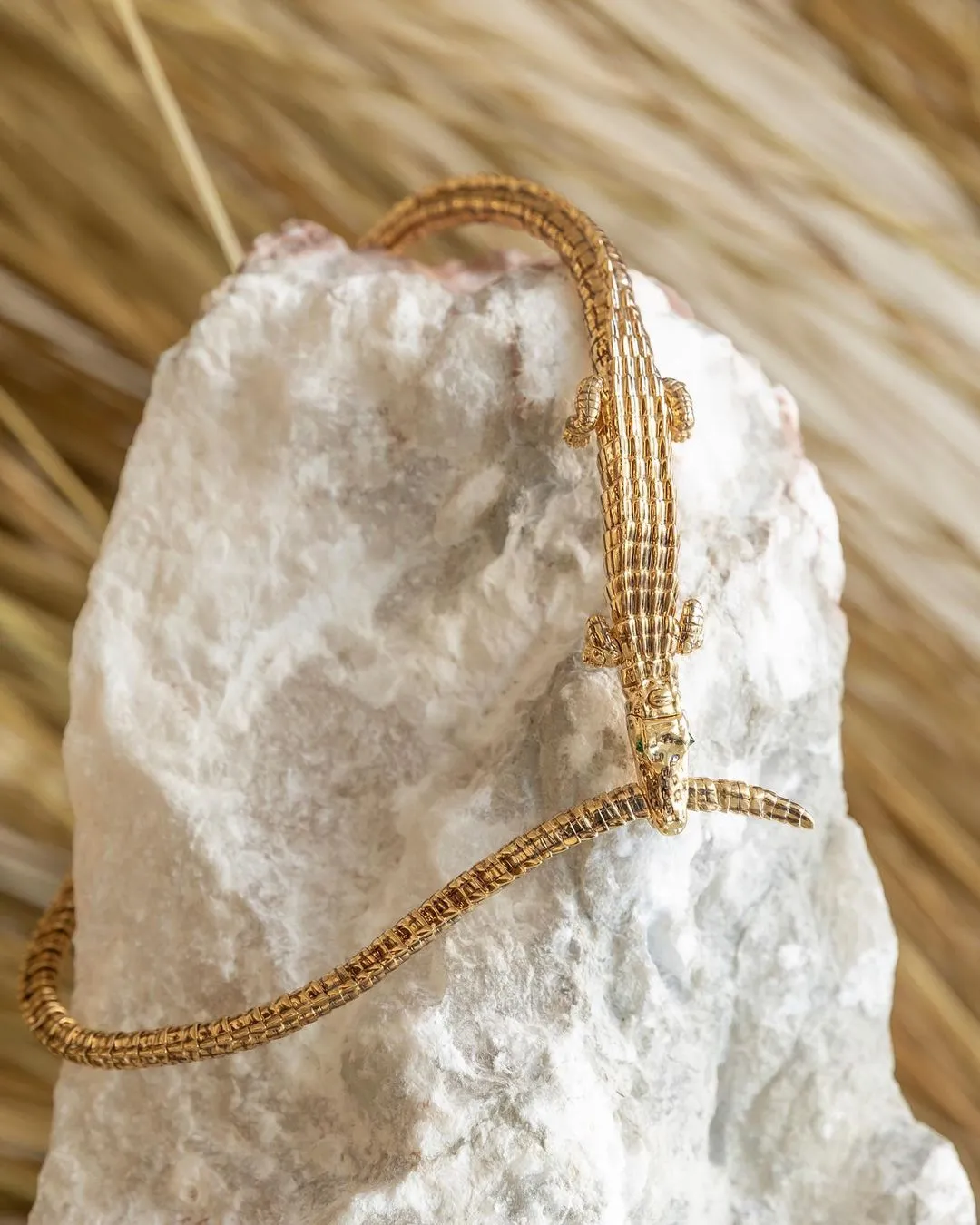 Alligator Wrap Thin Necklace