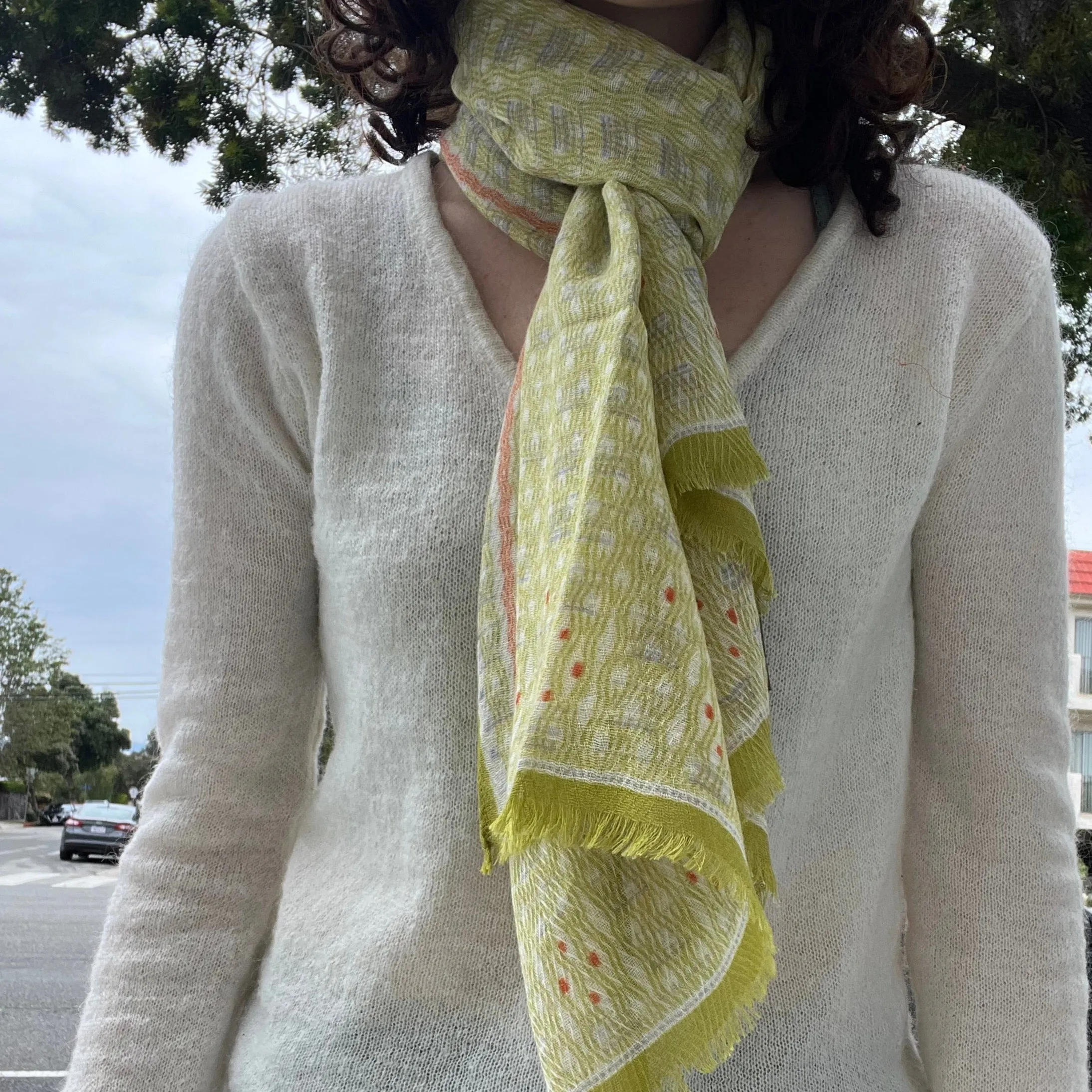 Anna Kaszer Wool Scarf - Nori