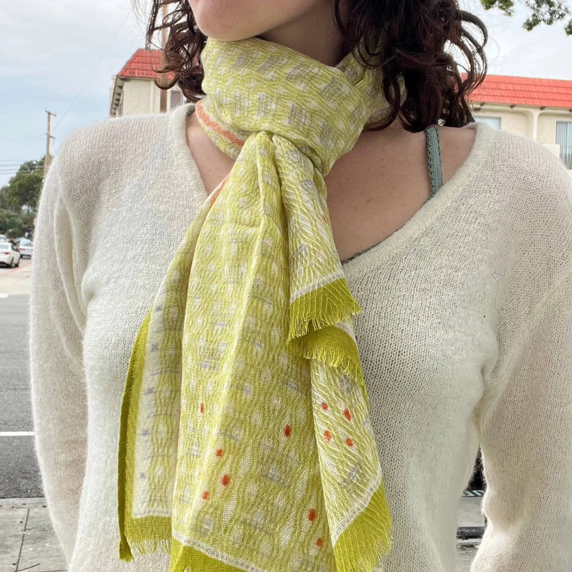 Anna Kaszer Wool Scarf - Nori