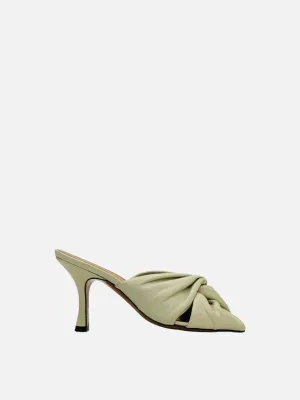 ATP ATELIER Square Toe Off-white Mules 36