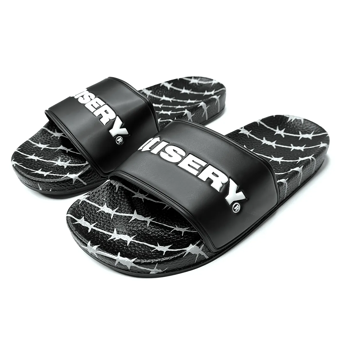 BARBED WIRE BLACK SLIDES
