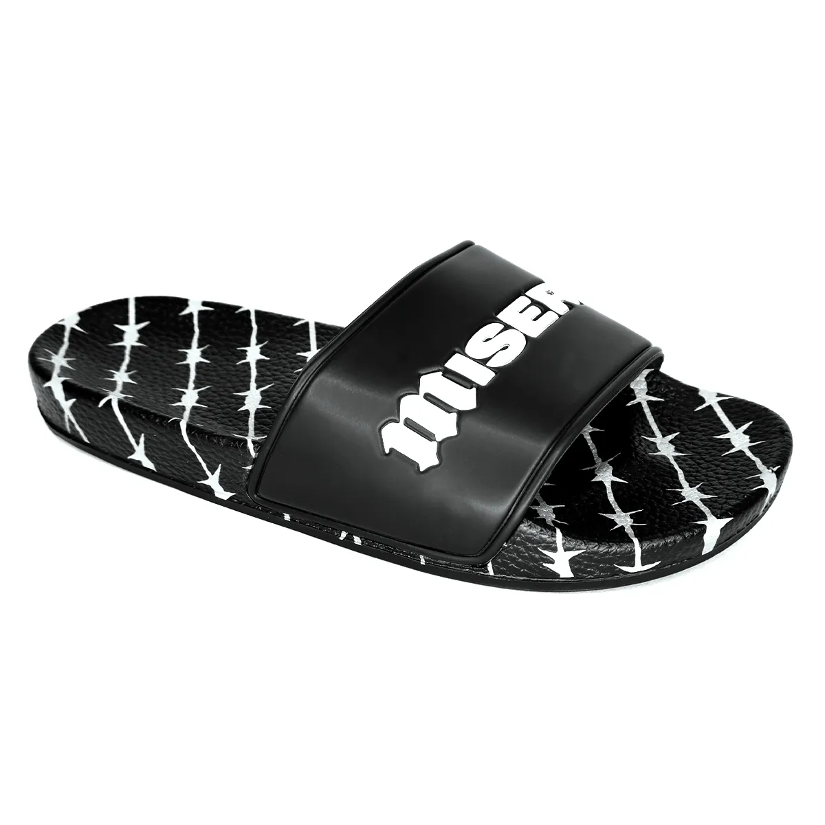 BARBED WIRE BLACK SLIDES