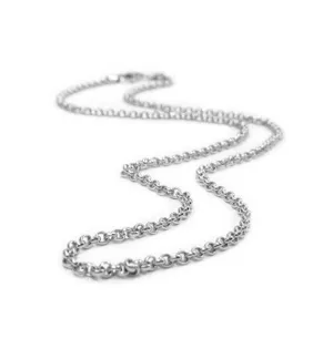 Belle e'toile Sterling Silver Thin Rolo Chain, 20" (81579)
