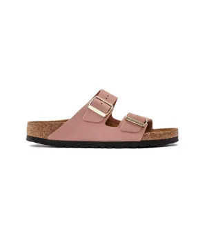 Birkenstock Arizona Nubuck Leather Old Rose Soft Footbed Sandals