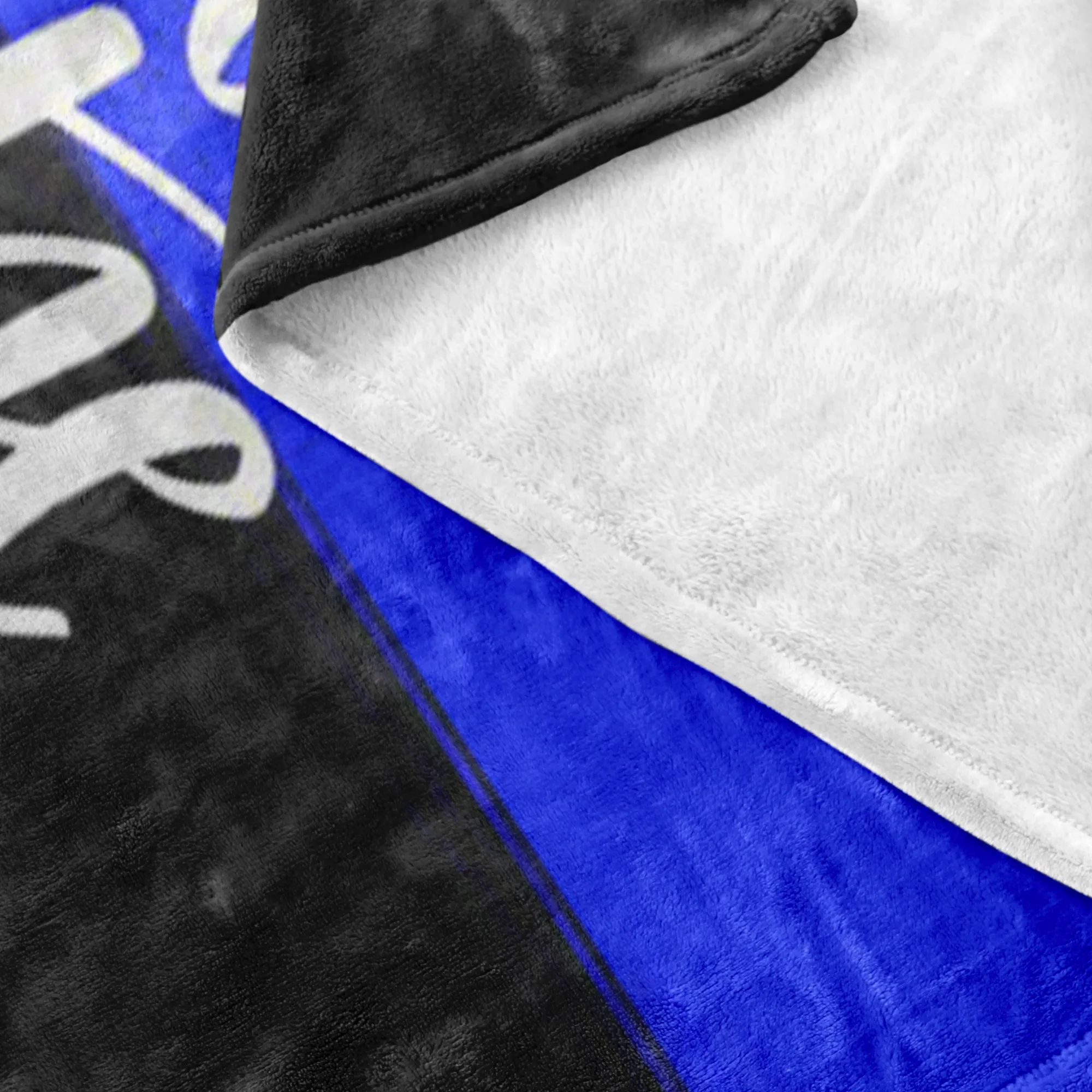 Blessed are the Peacemakers Thin Blue Line Fleece Blanket
