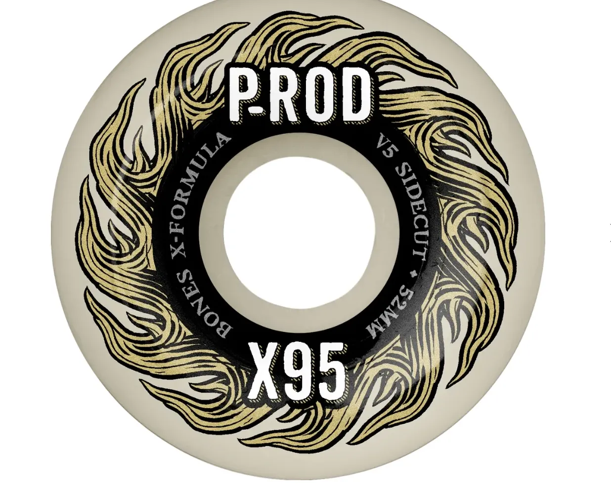 Bones - X-Formula P-Rod Pro Side Cut V5 95A 52mm Skateboard Wheels