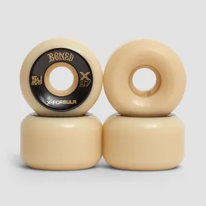 Bones X-Formula V6 Wide-Cut X97A Skateboard Wheels Natural 54mm