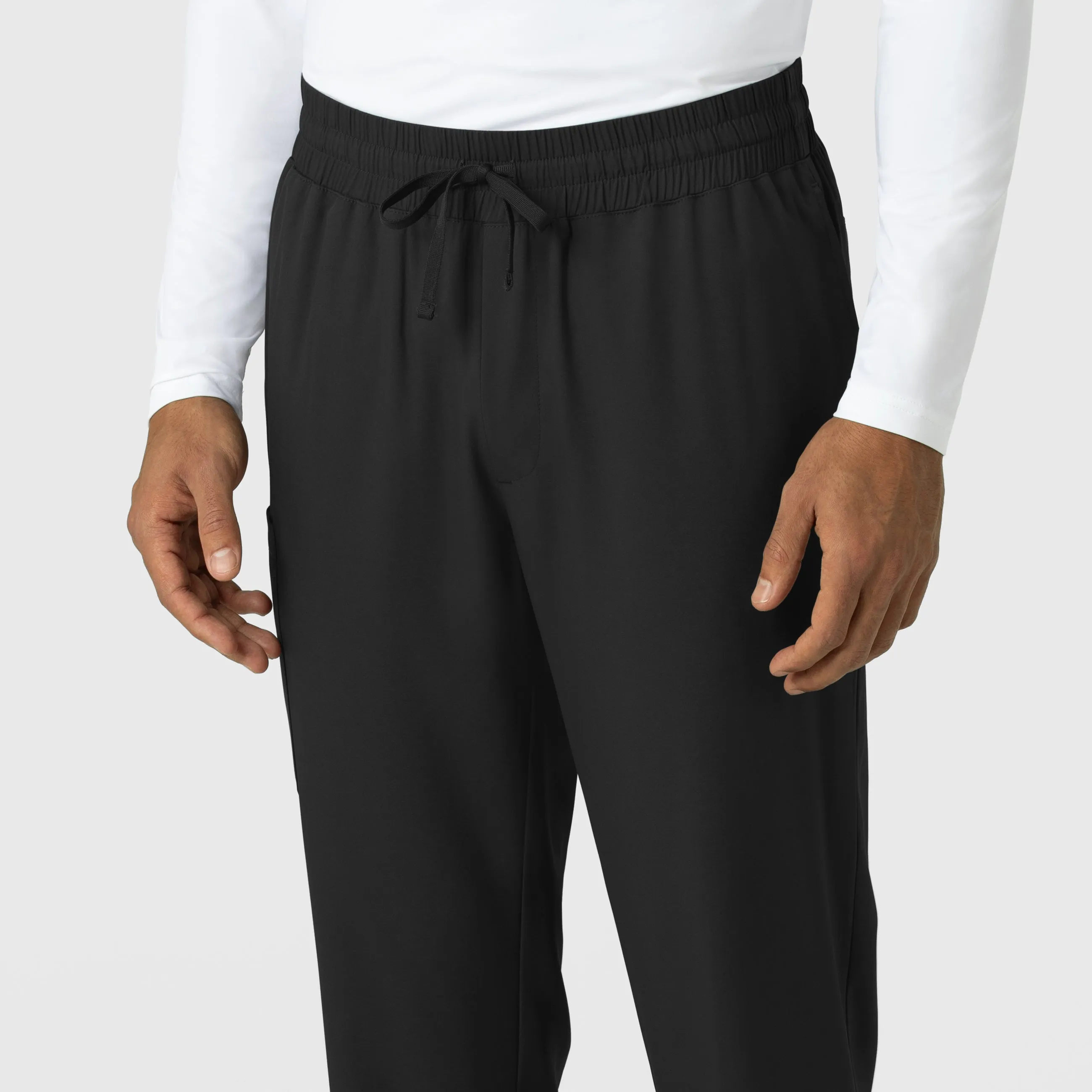 Boundless 5351 Men's Straight Leg Scrub Pants Black