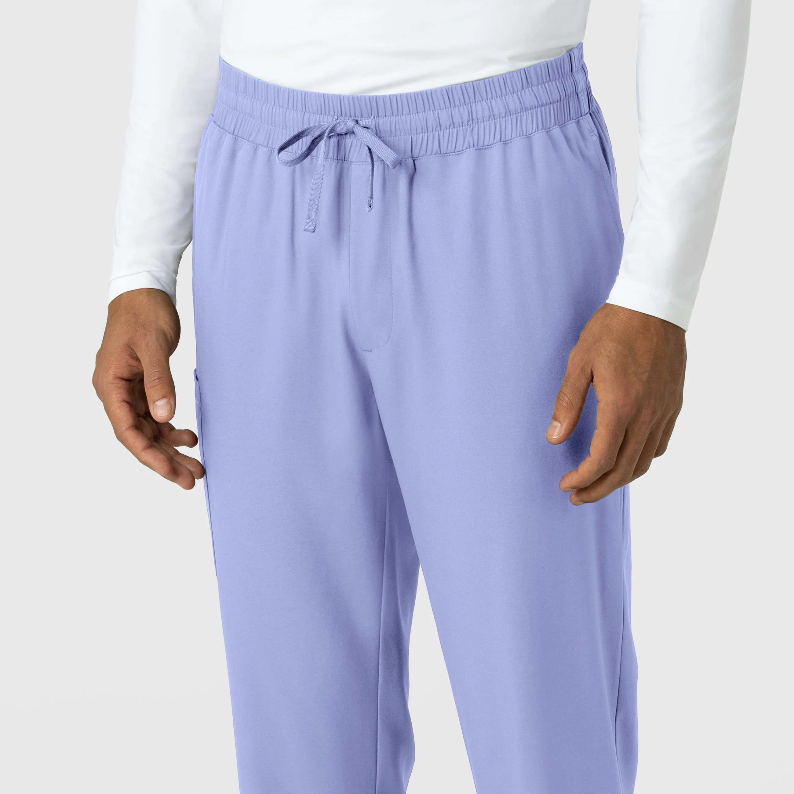 Boundless 5351 Men's Straight Leg Scrub Pants Ceil Blue