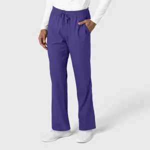 Boundless 5351 Men's Straight Leg Scrub Pants Grape