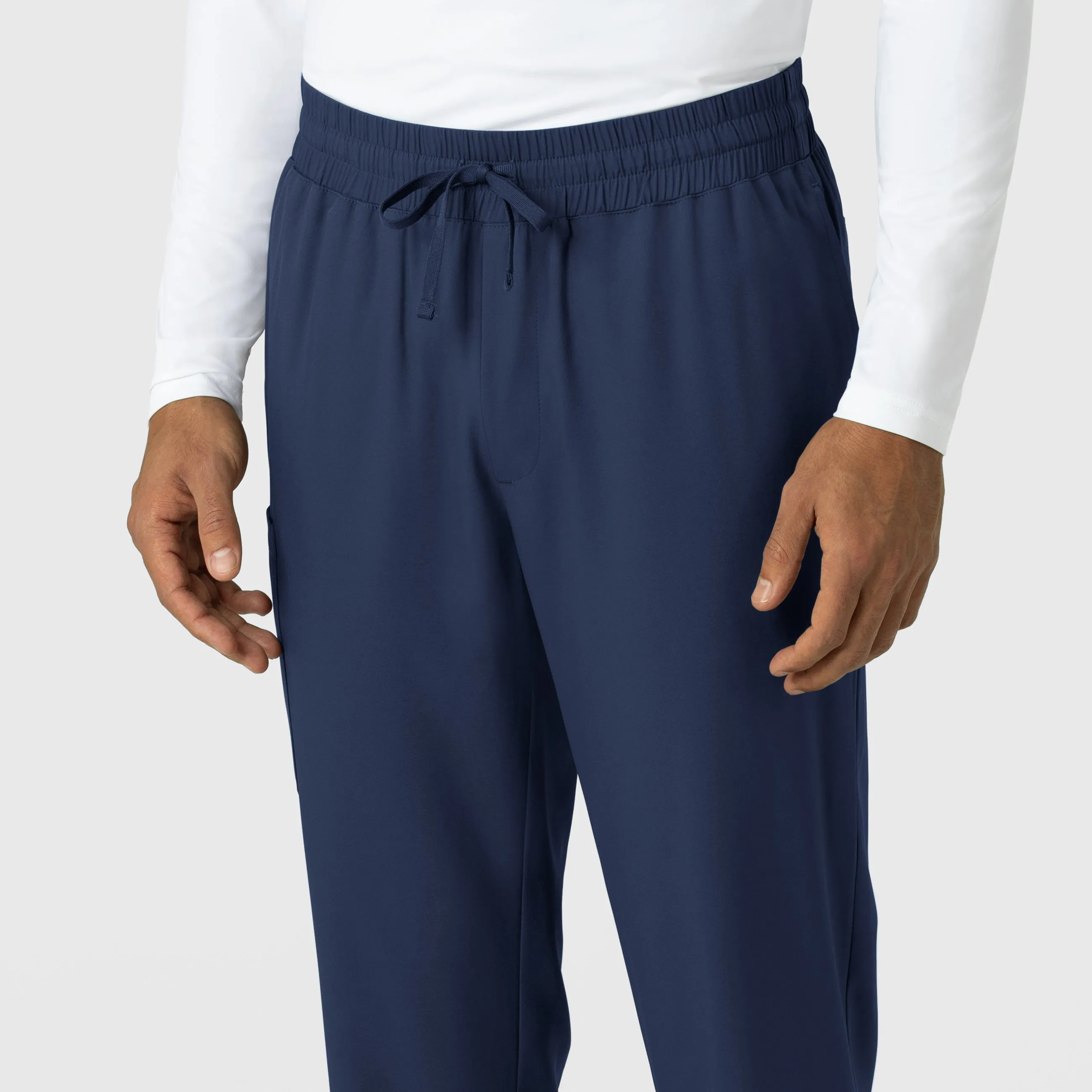 Boundless 5351 Men's Straight Leg Scrub Pants Navy