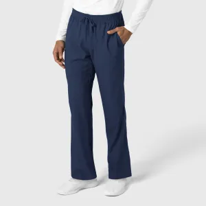 Boundless 5351 Men's Straight Leg Scrub Pants Navy