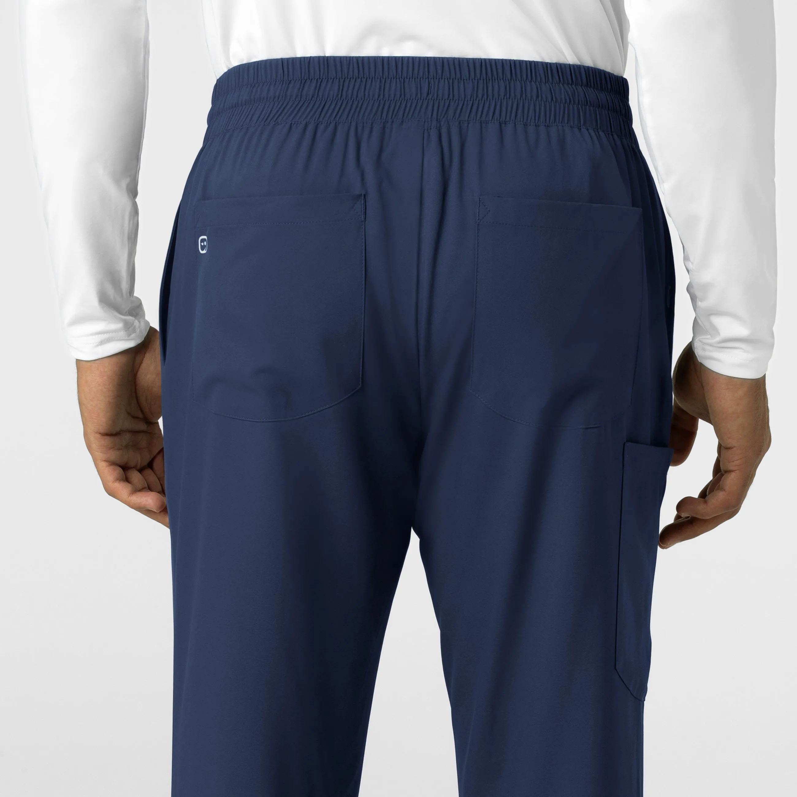 Boundless 5351 Men's Straight Leg Scrub Pants Navy
