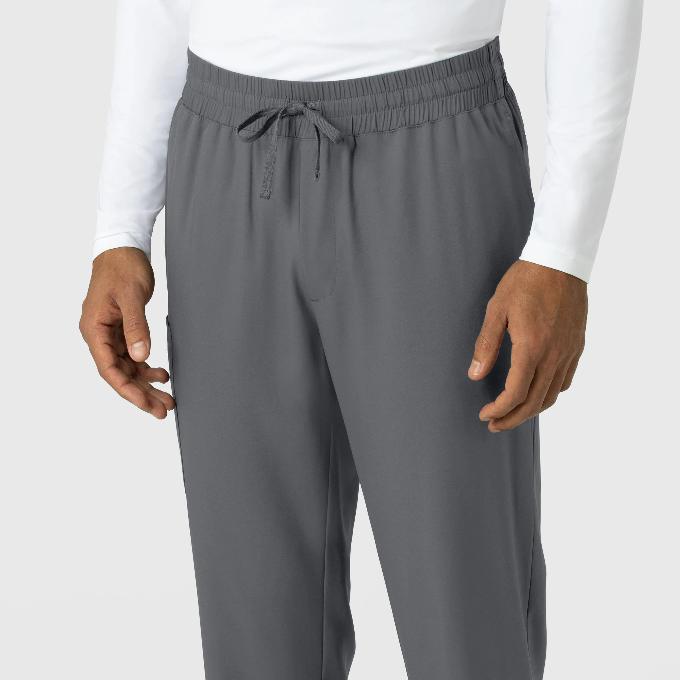 Boundless 5351 Men's Straight Leg Scrub Pants Pewter