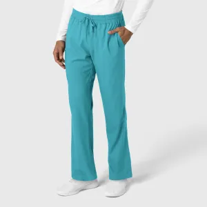 Boundless 5351 Men's Straight Leg Scrub Pants Teal