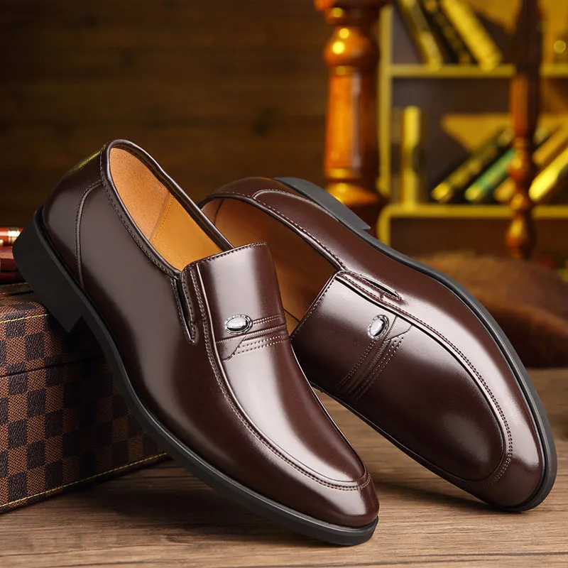 Business Formal Wear, Soft Bottom Non-slip, Men's Leather Shoes