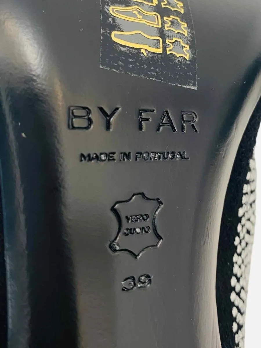 BY FAR Luz Black Mules 39