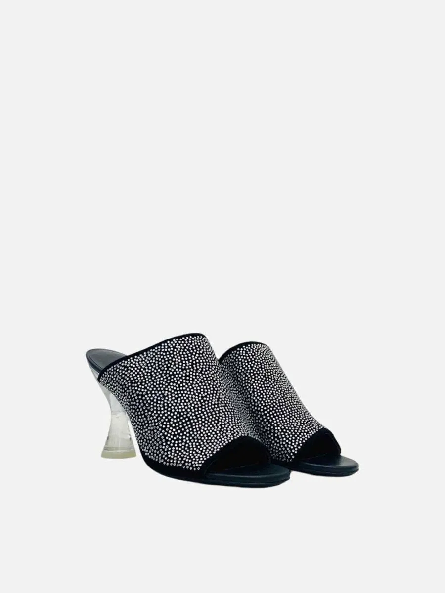 BY FAR Luz Black Mules 39