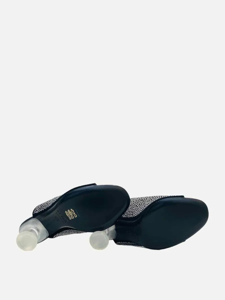BY FAR Luz Black Mules 39