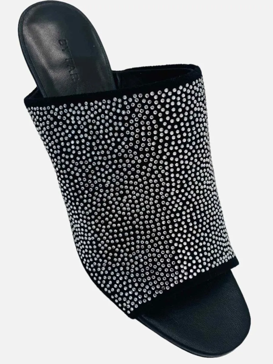 BY FAR Luz Black Mules 39