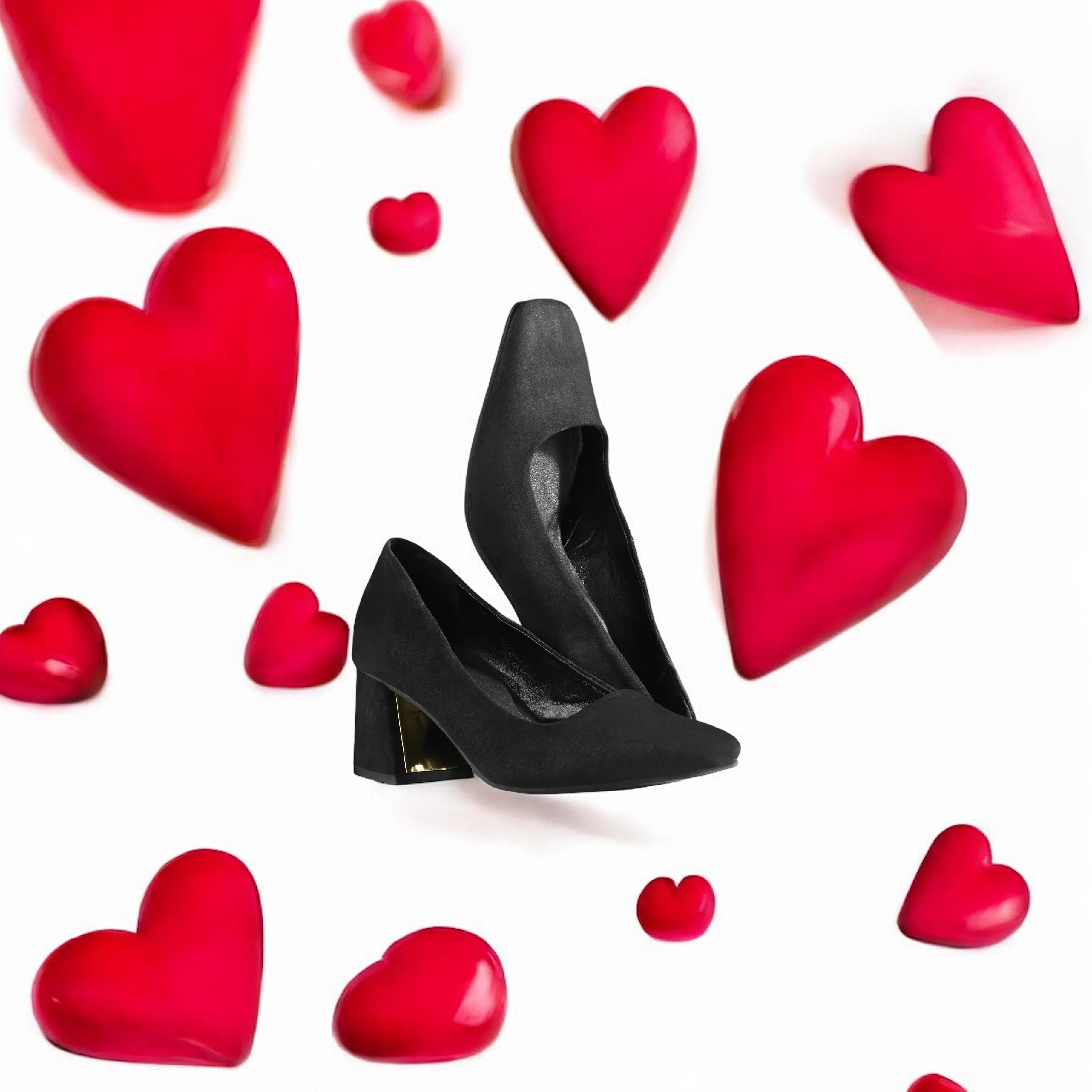 CARLO ROMANO SUEDE LEATHER BLACK COLOR WITH MULTI COLOR INTERCHANGEABLE HEELS BELLY  FOR WOMEN