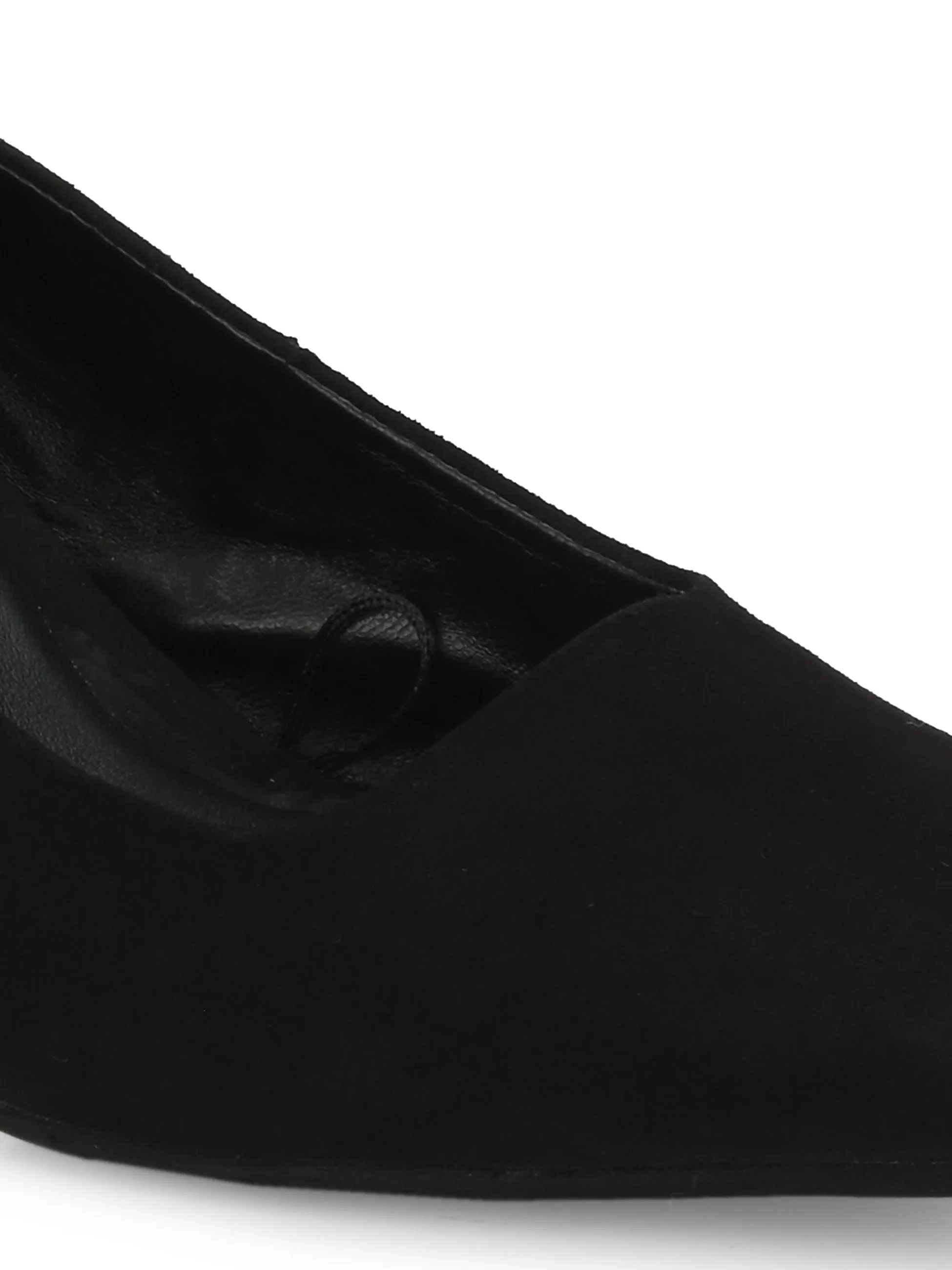 CARLO ROMANO SUEDE LEATHER BLACK COLOR WITH MULTI COLOR INTERCHANGEABLE HEELS BELLY  FOR WOMEN