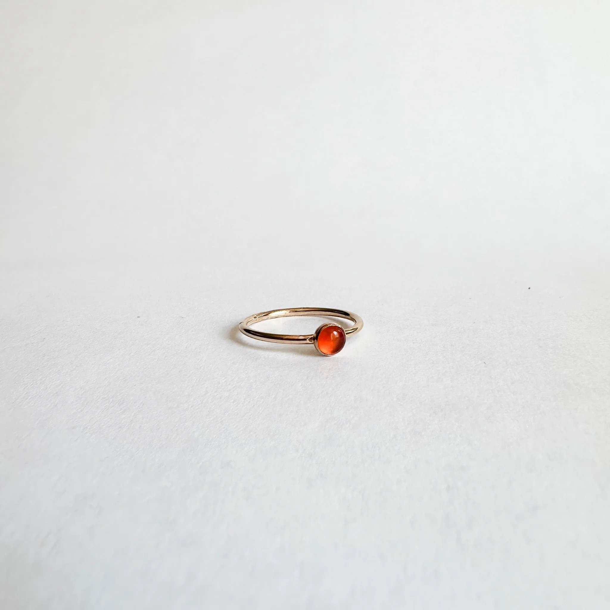Carnelian Thin Band Ring | Size 4