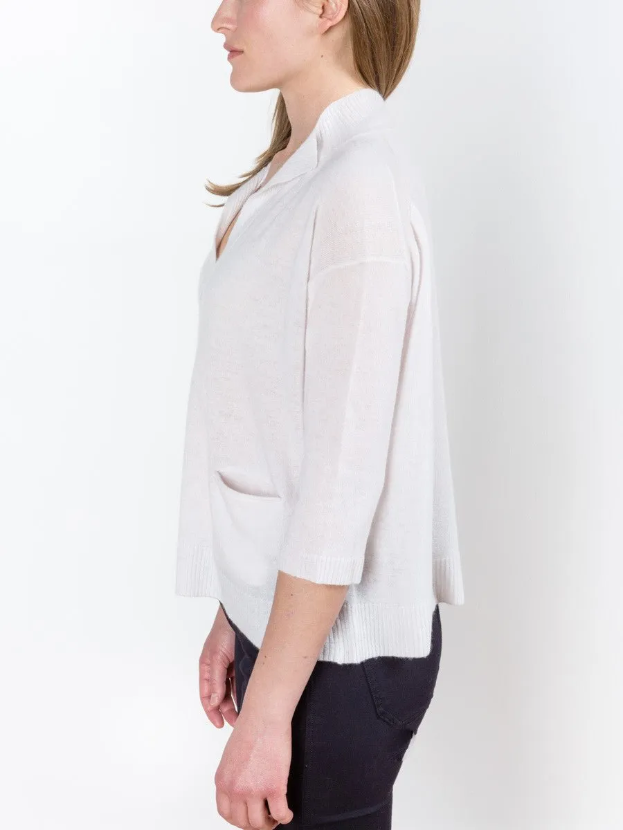 cashmere pullover - rain