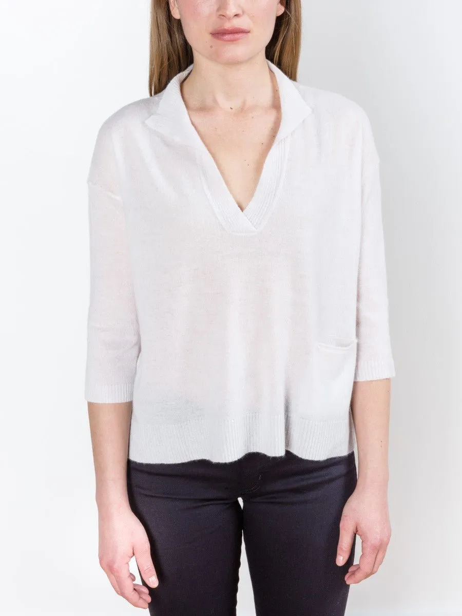 cashmere pullover - rain