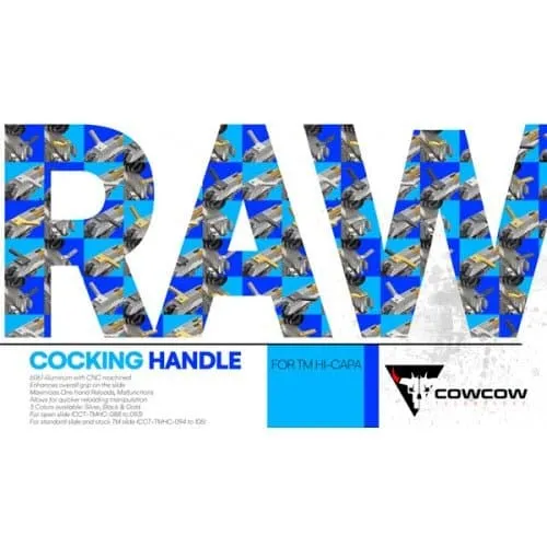 CowCow RAW Cocking Handle Standard DL - Gold - For TM Hi-Capa / 1911